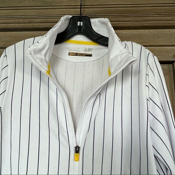 MPG Sport Game Plan White Pinstripe Jacket Medium NWT - Picture 6 of 16